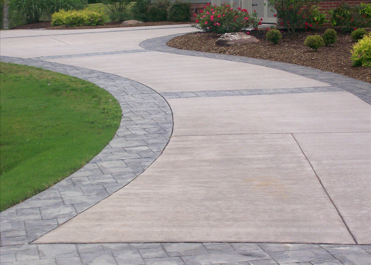 concrete driveway installation